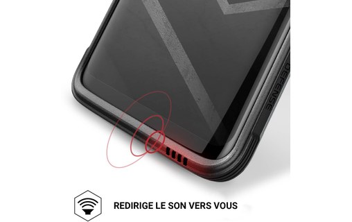 X Doria Defense Lux Noir Carbone Coque De Protection Pour Samsung