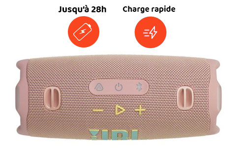 Enceinte JBL avec 28h d'autonomie et charge rapide