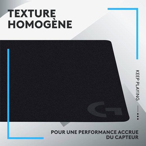 Tapis de souris Logitech G240 avec texture homogène pour une précision optimale du capteur