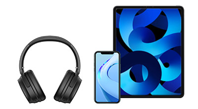 Casque Edifier WH700NB connecté simultanément à un smartphone et une tablette grâce à la fonction double appareil