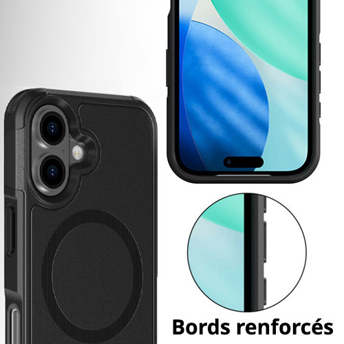 Coque iPhone 17 Pro Max MagSafe avec bords renforcés pour une protection anti-chute