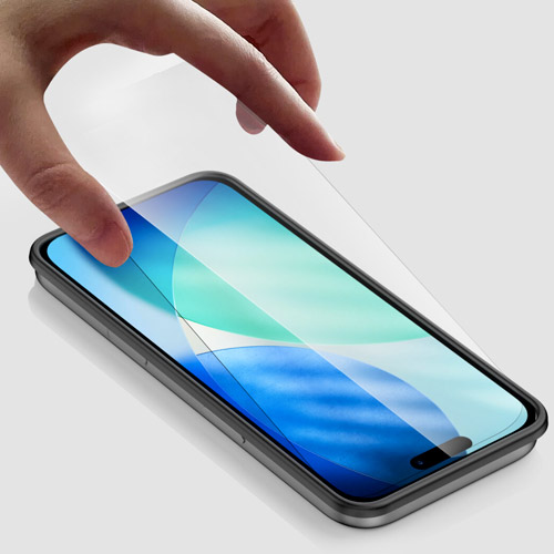 Pose facile du verre trempé iPhone 17 Pro Max avec cadre de montageImage 3