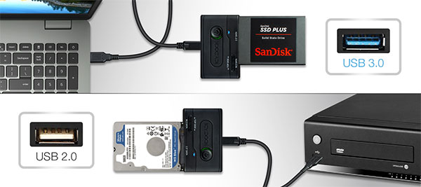 MB104U-1SMB_Adaptateur USB 3.2 Gen 2 (Type-C) vers SSD/HDD 2.5 SATA et SSD  NVMe/SATA M.2