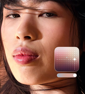 Photo en gros plan prise avec l'iPhone 17 Air, affichant la précision du mode style photo personnalisé
