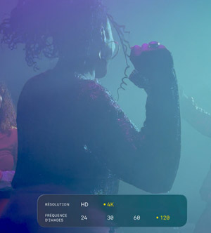Vidéo filmée avec l'iPhone 17 Pro en résolution 4K et fréquence d'images élevée lors d'un concert