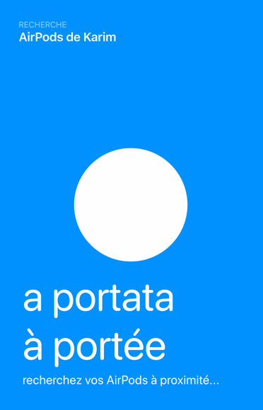 AirPods 5, app Localiser pour retrouver les écouteurs à proximité