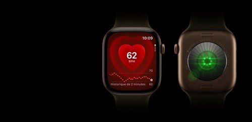 Apple Watch Series 12, capteurs de suivi de santé optiques et électriques au dos du boîtier