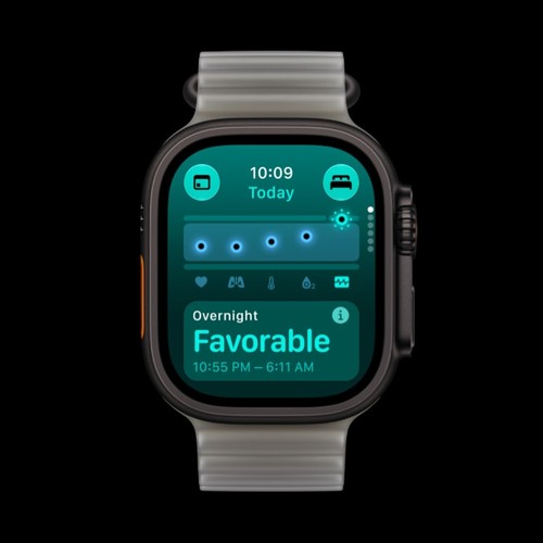 Apple Watch Ultra 4, app Signes vitaux nocturnes avec suivi du sommeil