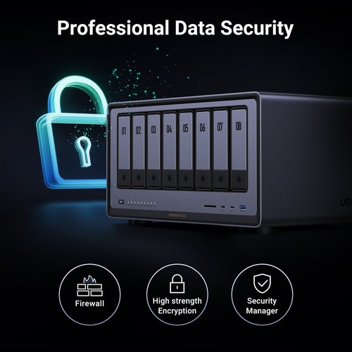 Détail du châssis du serveur NAS UGREEN NASync DXP8800 Plus