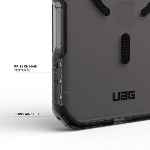 Coins Air-Soft et prise en main texturée de la coque UAG Plyo LT