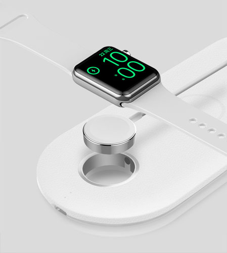 Chargeur avec câble magnétique et Apple Watch