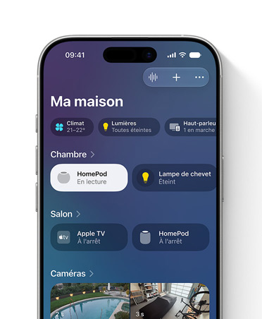 App Maison sur iPhone, contrôle du HomePod mini 2 et des accessoires connectés