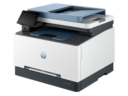 Vue trois-quarts de la HP Color LaserJet Pro 3302fdn avec chargeur automatique de documents