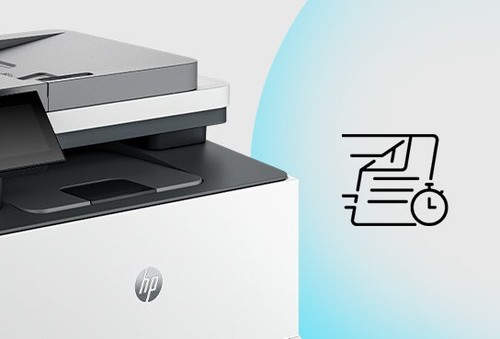 Imprimante HP Color LaserJet Pro MFP de la série 3300 illustrant l'impression rapide