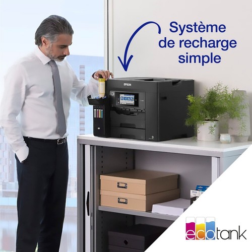Recharge simple des réservoirs d'encre EcoTank de l'imprimante Epson