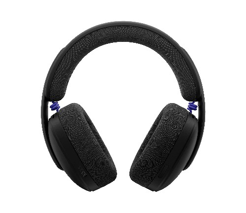 Vue frontale du casque Logitech G325 LIGHTSPEED noir montrant l'arceau rembourré et les coussinets