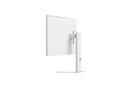 Design arrière du moniteur LG 40WT95UF-W montrant la finesse et le stand ergonomique