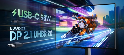 Écran Odyssey OLED G8 connectique DisplayPort 2.1 et USB-C 98W