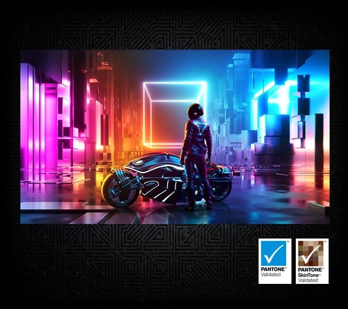 Écran Odyssey OLED G8 validation Pantone et rendu colorimétrique QD-OLED