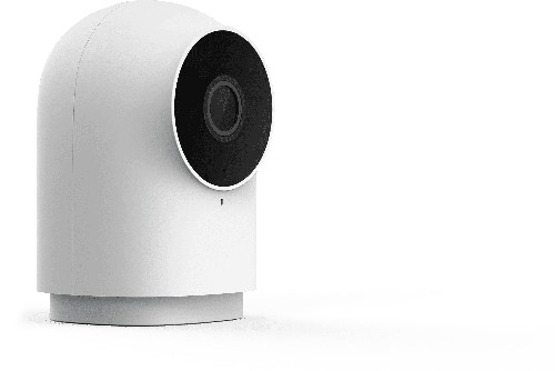 Caméra Aqara Camera Hub G2H Pro blanche vue de trois-quarts