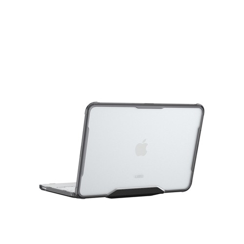 Vue arrière de la coque UAG Plyo Ice translucide pour MacBook Neo 13 pouces
