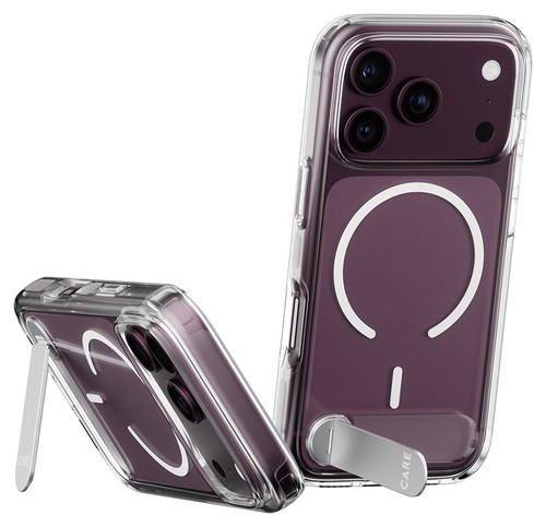 Coque PanzerGlass CARE transparente protégeant les coins et le module photo de l'iPhone