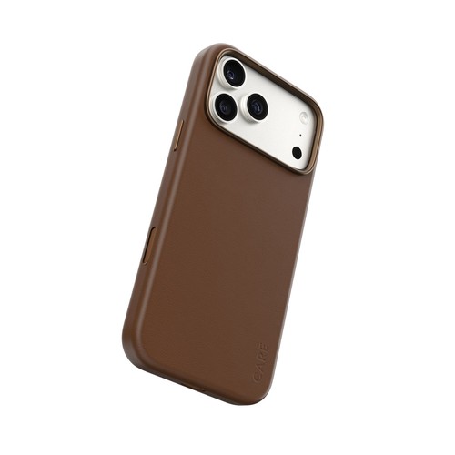 Coque PanzerGlass Solo brune avec contour de protection de la caméra