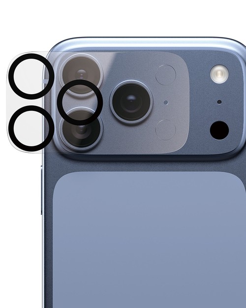 Protection PanzerGlass installée sur les lentilles de l'iPhone 18 Pro Max
