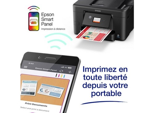 Impression mobile avec Epson Smart Panel sur l'Epson WorkForce Pro WF-3920