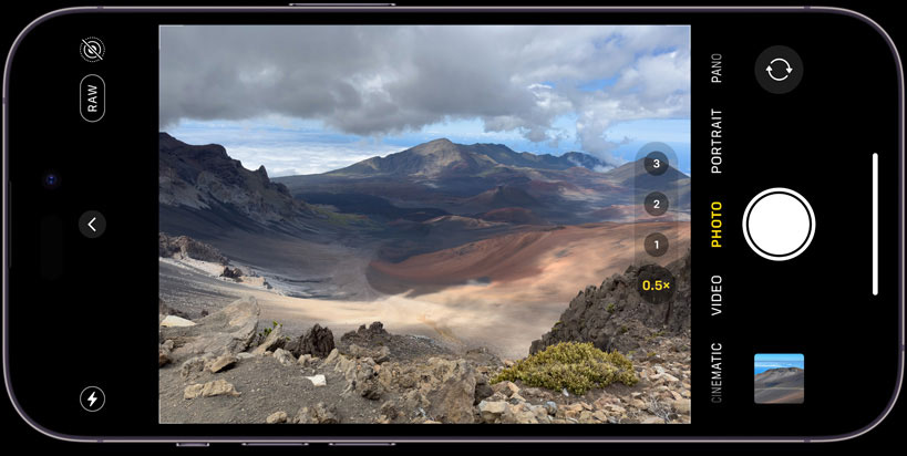 Nouvel Iphone 14 Pro Max Couleur Deep Purple Par Apple Inc. Maquette  D'appareil Smartphone Avec écran Blanc