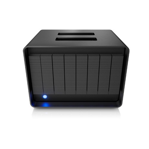 LaCie 8big Pro 5, boîtier RAID 8 baies en aluminium, vue de face