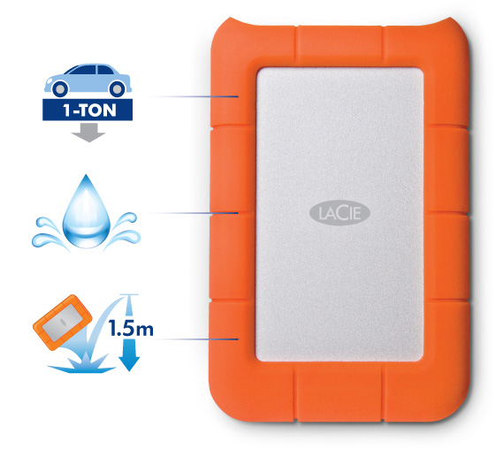 LaCie Rugged Mini 2 To (USB 3.0) (LAC9000298) - Achat Disque dur externe  LaCie pour professionnels sur