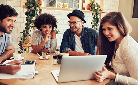 Réseau Wi-Fi invité dans un café