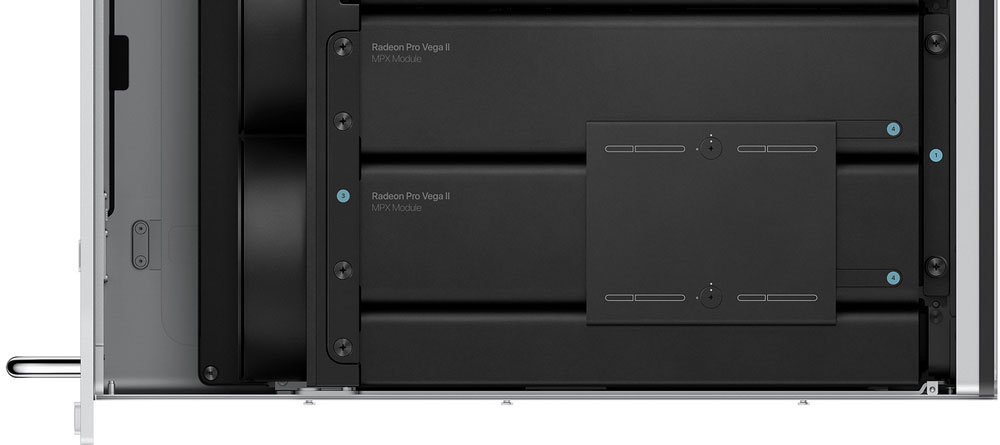 Carte graphique Mac Pro 2019 rack