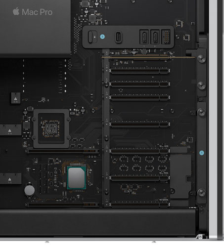Mac Pro 2019 rack ports PCI Express