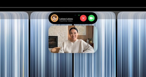 Appel FaceTime avec caméra Center Stage 12 MP et Dynamic Island sur le MacBook Pro