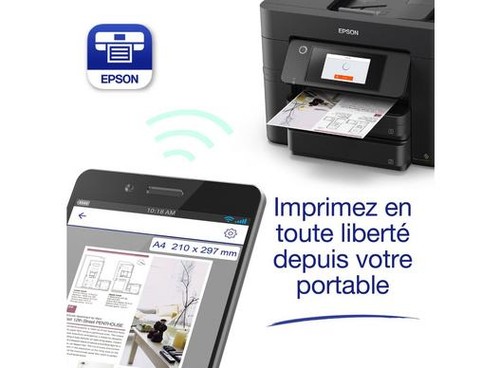 Impression mobile avec l'application Epson iPrint et l'imprimante WorkForce Pro WF-4830DTWF