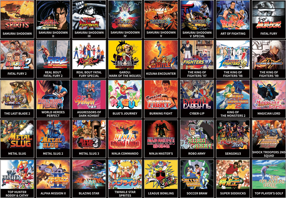 Liste jeux NEOGEN Mini Edition Samurai Shodown
