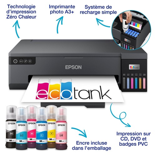 Epson EcoTank ET-18100 - Système 6 couleurs et attributs photo A3+