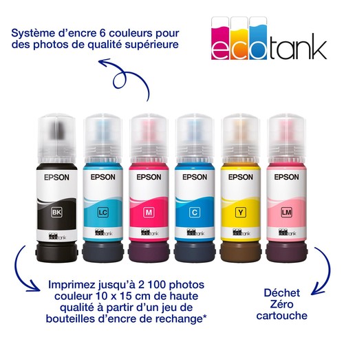 Réservoirs d'encre EcoTank ET-18100 avec bouteilles de recharge