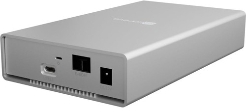 Connectique USB-C et USB-A du boîtier Storeva SilverDrive