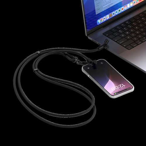 Câble USB-C Satechi OntheGo en situation de charge