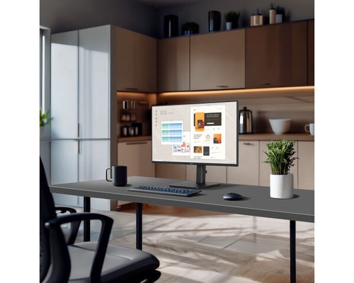 Écran iiyama ProLite XB2491H dans un environnement de travail moderne