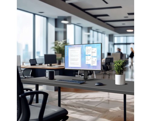 Écran iiyama ProLite XB2491HS dans un bureau moderne