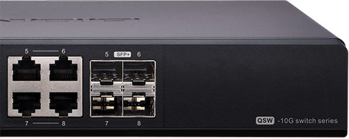 QNAP QSW-804-4C ports combo Ethernet/SFP+
