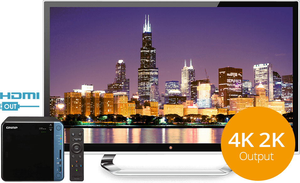 QNAP TS-453B ports HDMI 4K