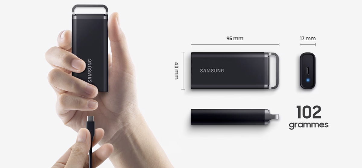 Disque SSD externe Samsung T5 EVO 8 To Noir