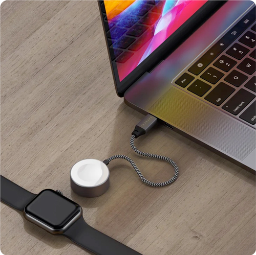 Chargeur sans fil Satechi câble magnetique USB-C