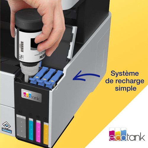 Remplissage du réservoir d'encre de l'Epson EcoTank ET-5170