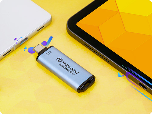 Le nouveau SSD portable de Transcend fait la taille d'une clé USB
